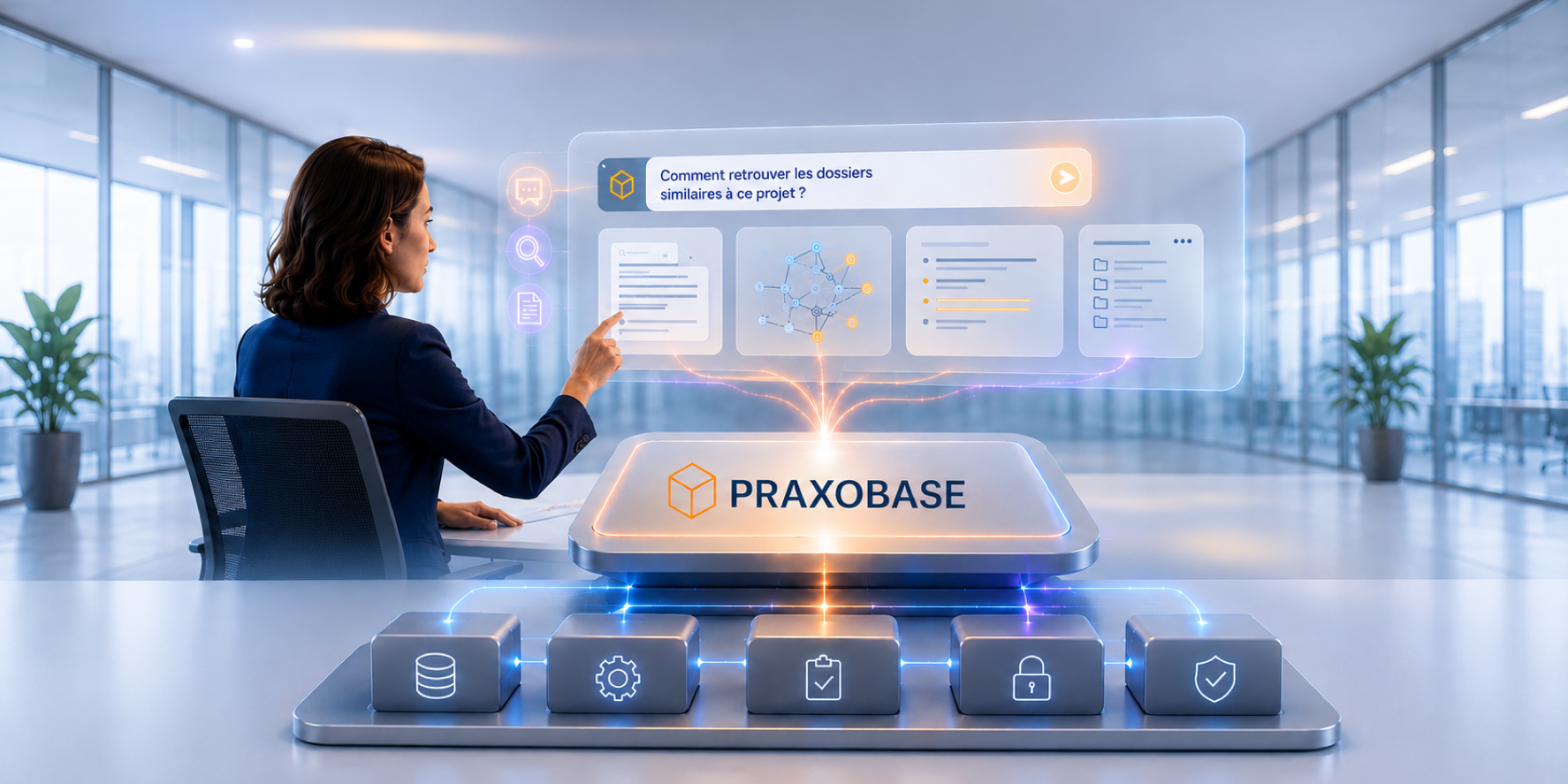 Visuel illustratif de l'architecture Praxobase